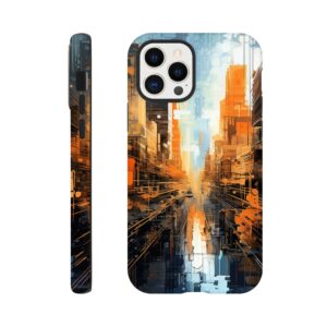 Abstract City Paint Splatter Phone Case - Tough case, Apple - iPhone 12 Pro