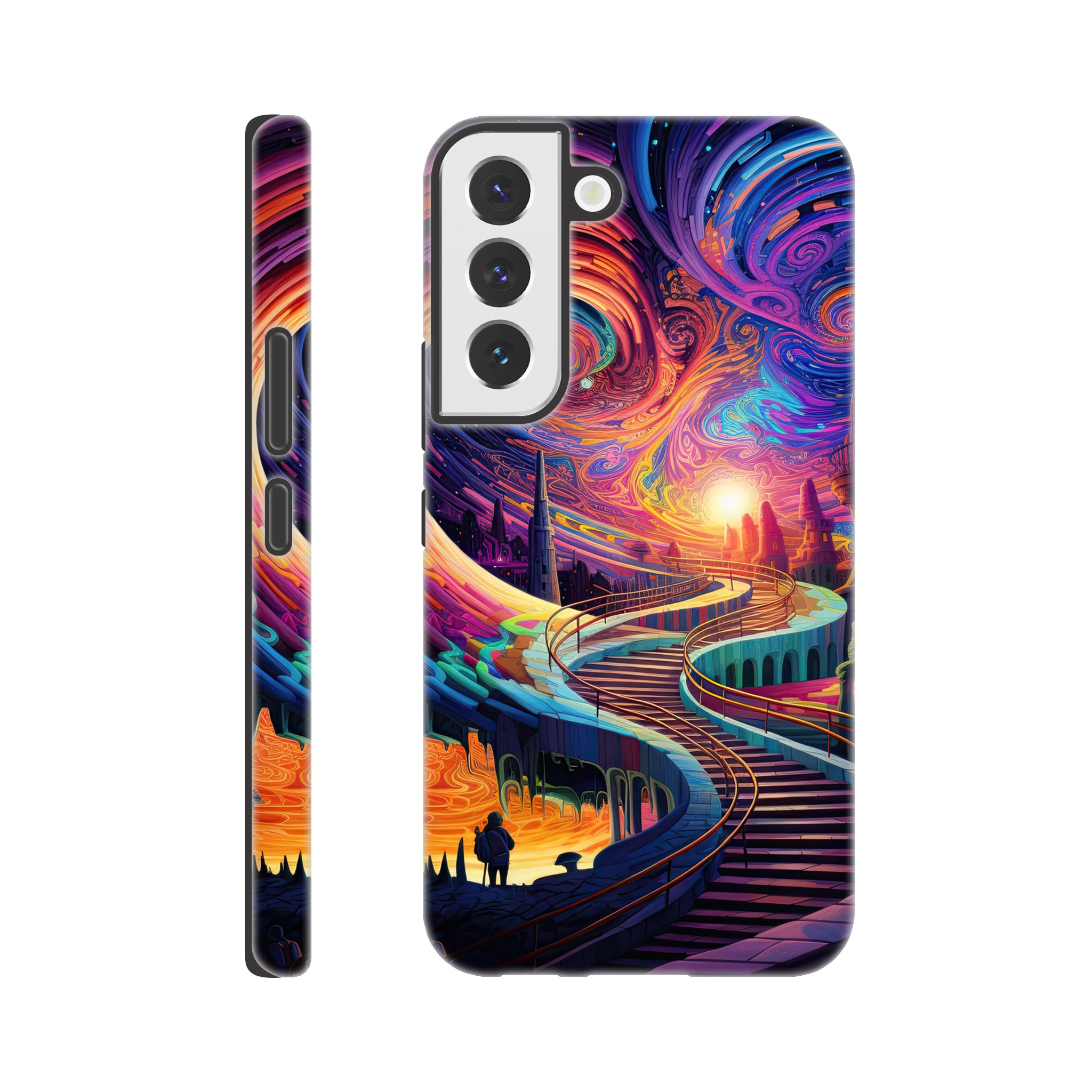 Trippy Colorful Adventure Phone Case – Tough case, Samsung – Galaxy S22