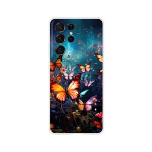 Butterflies of Light Colorful Phone Case - Flexi case, Samsung - Galaxy S21 Ultra