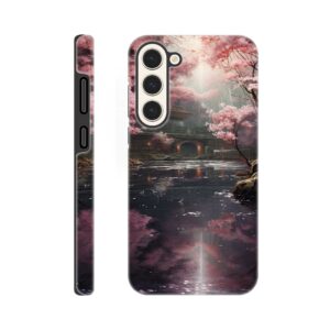 Secret Cherry Blossom Temple Phone Case - Tough case, Samsung - Galaxy S23 Plus