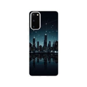 City Skyline Night Constellations Phone Case - Flexi case, Samsung - Galaxy S20