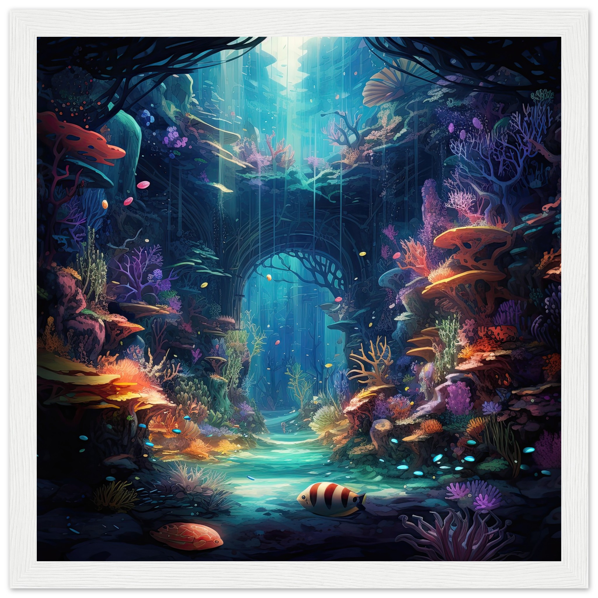 Underwater Paradise Ocean Framed Print