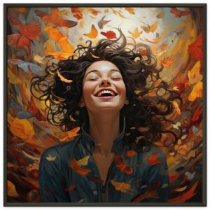 Pure Happiness Joyful Girl Framed Print