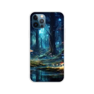 Enchanted Forest of Lights Phone Case - Flexi case, Apple - iPhone 12 Pro