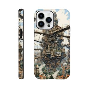 Surreal City Abstract Phone Case - Tough case, Apple - iPhone 14 Pro Max