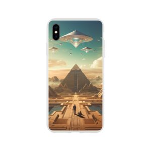 Sci-Fi Futuristic Egypt Phone Case - Flexi case, Apple - iPhone XS Max