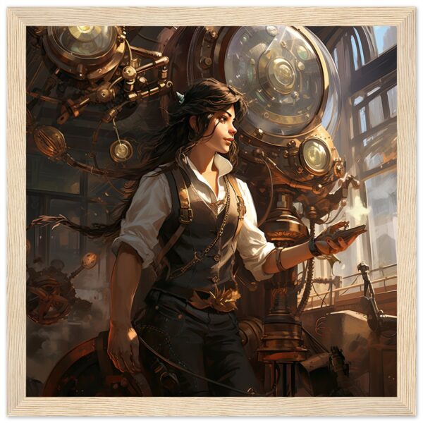 Steampunk Princess Fantasy Framed Print