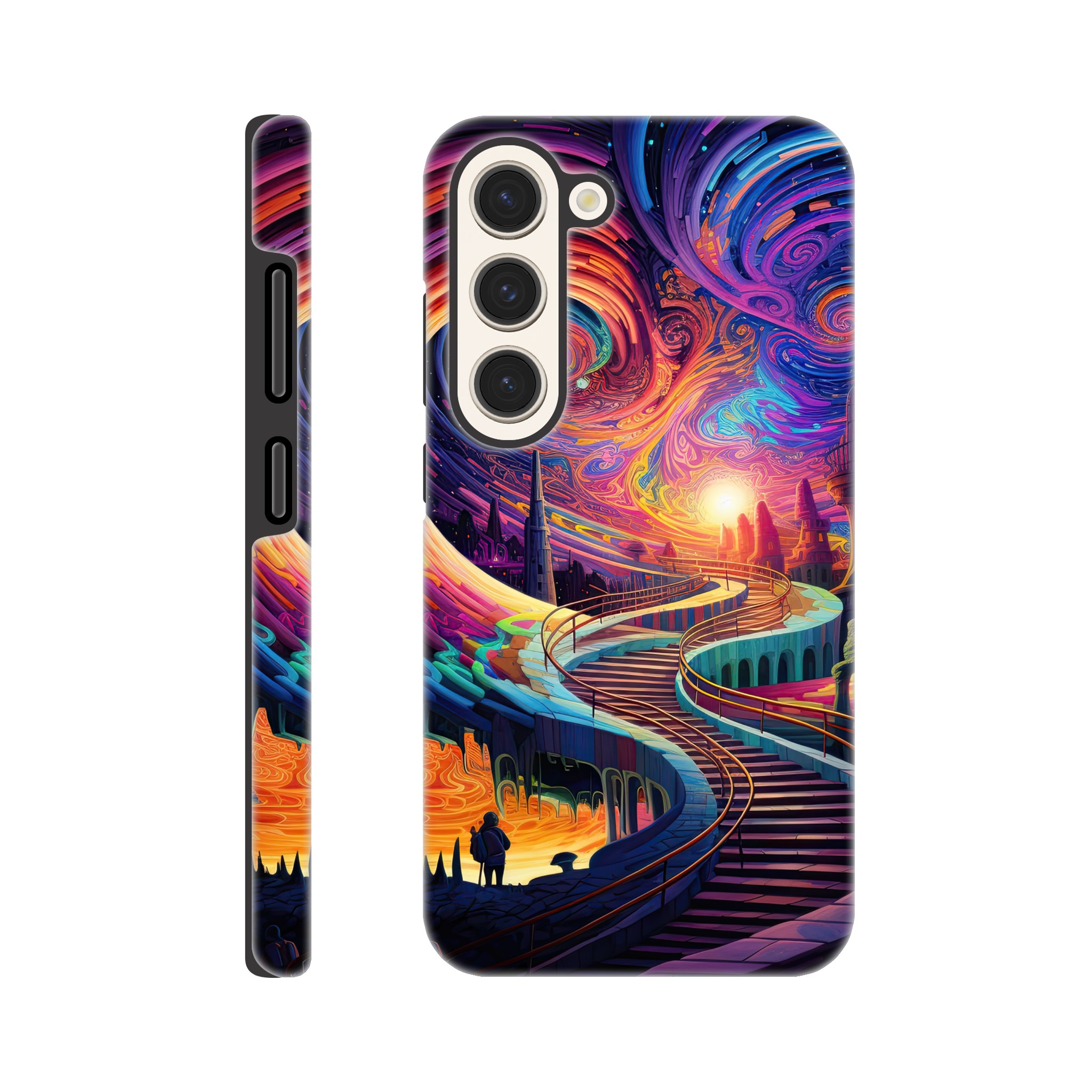 Trippy Colorful Adventure Phone Case – Tough case, Samsung – Galaxy S23