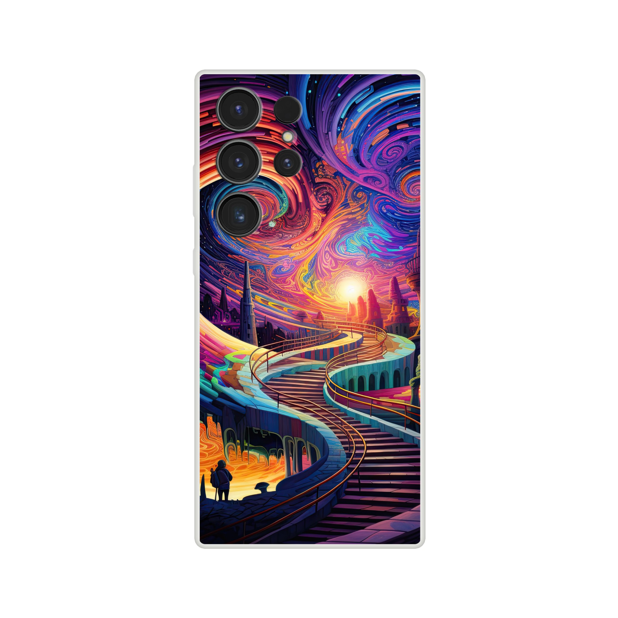 Trippy Colorful Adventure Phone Case – Flexi case, Samsung – Galaxy S23 Ultra