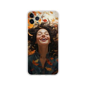 Pure Happiness Joyful Girl Phone Case - Flexi case, Apple - iPhone 11 Pro Max