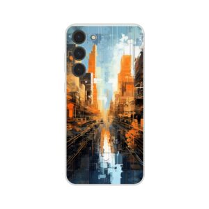 Abstract City Paint Splatter Phone Case - Flexi case, Samsung - Galaxy S23 Plus
