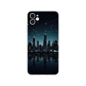 City Skyline Night Constellations Phone Case - Flexi case, Apple - iPhone 11