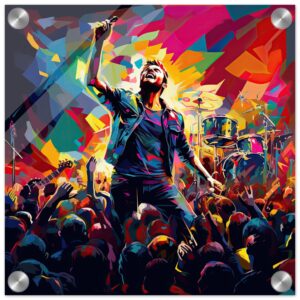 Concert in Color - Pop Art Acrylic Print - 30x30 cm / 12x12″