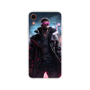 Cool Cyberpunk Dude Phone Case - Flexi case, Apple - iPhone XR