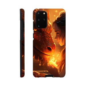 Magical Friendship – Girl and Dragon – Phone Case - Tough case, Samsung - Galaxy S20 Plus