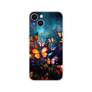 Butterflies of Light Colorful Phone Case - Flexi case, Apple - iPhone 14
