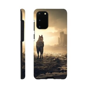 Lone Wolf Post-Apocalyptic World Phone Case - Tough case, Samsung - Galaxy S20