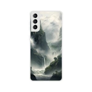 Mountain Waterfalls Rugged Phone Case - Flexi case, Samsung - Galaxy S21 Plus