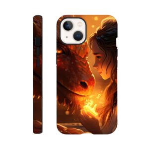 Magical Friendship – Girl and Dragon – Phone Case - Tough case, Apple - iPhone 13