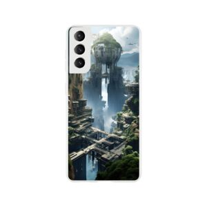 Sci-Fi Concept World Phone Case - Flexi case, Samsung - Galaxy S21
