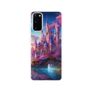 Colorful Fairy Tale Castle Phone Case - Flexi case, Samsung - Galaxy S20