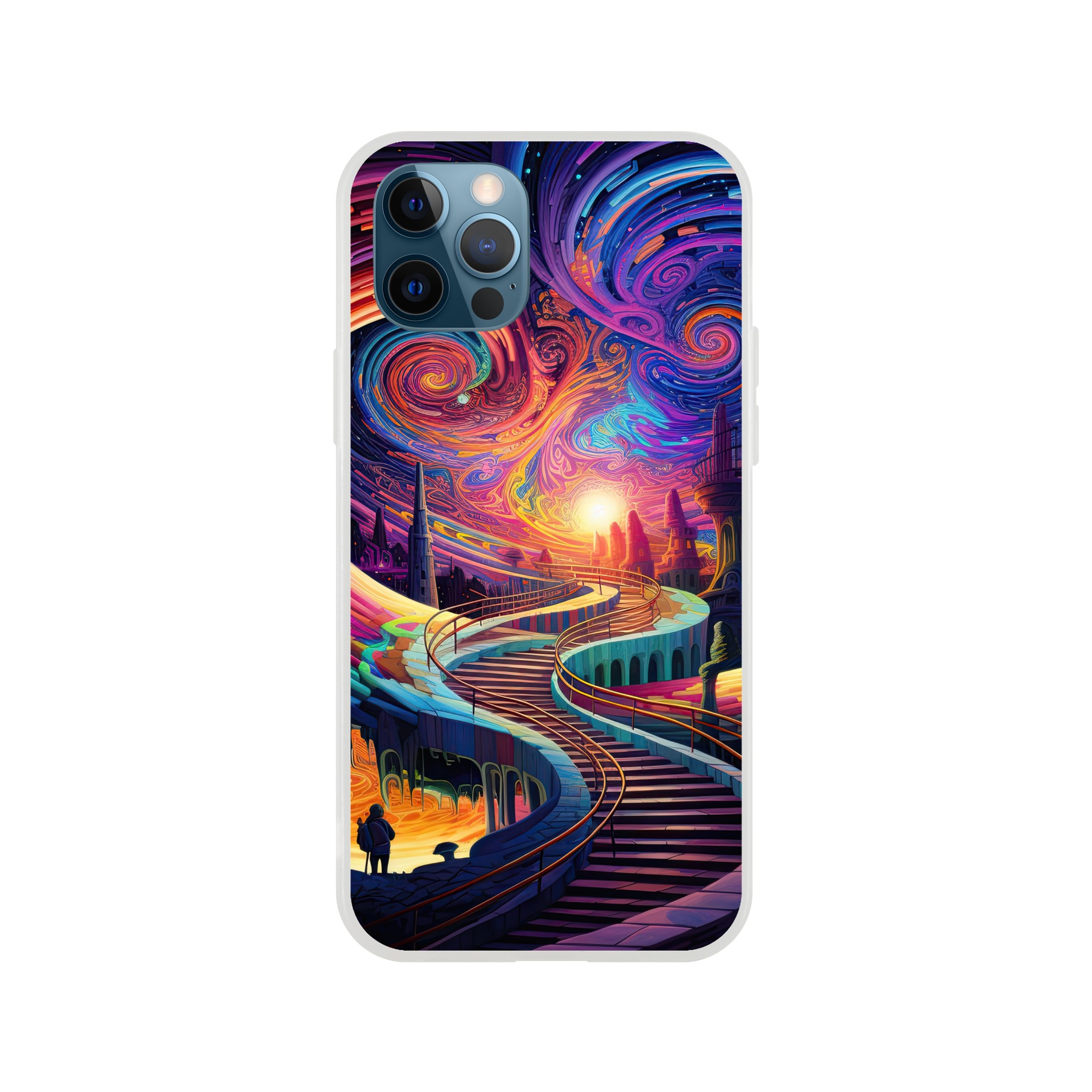 Trippy Colorful Adventure Phone Case – Flexi case, Apple – iPhone 12 Pro