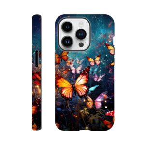 Butterflies of Light Colorful Phone Case - Tough case, Apple - iPhone 14 Pro