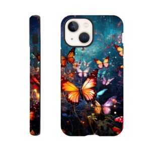 Butterflies of Light Colorful Phone Case - Tough case, Apple - iPhone 13 Mini