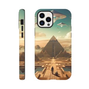 Sci-Fi Futuristic Egypt Phone Case - Tough case, Apple - iPhone 12 Pro
