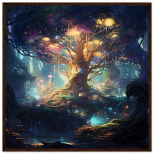 Magical Tree Kingdom Framed Print