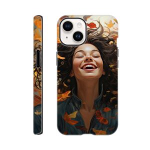 Pure Happiness Joyful Girl Phone Case - Tough case, Apple - iPhone 14