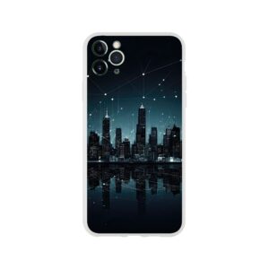 City Skyline Night Constellations Phone Case - Flexi case, Apple - iPhone 11 Pro Max
