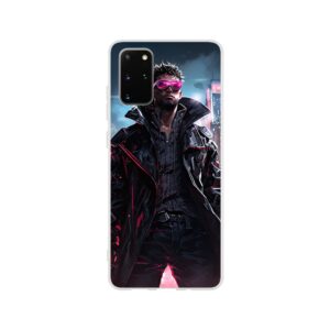 Cool Cyberpunk Dude Phone Case - Flexi case, Samsung - Galaxy S20 Plus