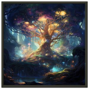Magical Tree Kingdom Framed Print
