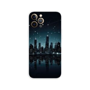 City Skyline Night Constellations Phone Case - Flexi case, Apple - iPhone 12 Pro Max