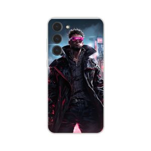 Cool Cyberpunk Dude Phone Case - Flexi case, Samsung - Galaxy S23 Plus