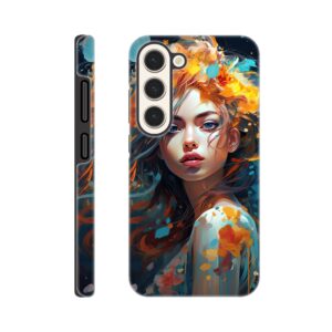 Girl Painted in Color Phone Case - Tough case, Samsung - Galaxy S23