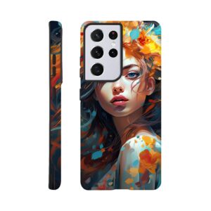 Girl Painted in Color Phone Case - Tough case, Samsung - Galaxy S21 Ultra