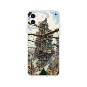Surreal City Abstract Phone Case - Flexi case, Apple - iPhone 11