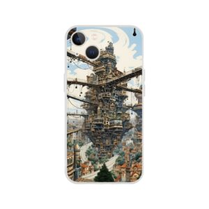 Surreal City Abstract Phone Case - Flexi case, Apple - iPhone 13