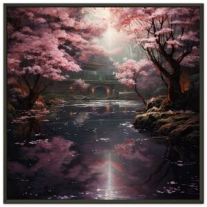 Secret Cherry Blossom Temple Framed Print