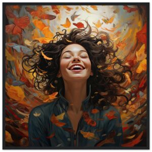 Pure Happiness Joyful Girl Framed Print