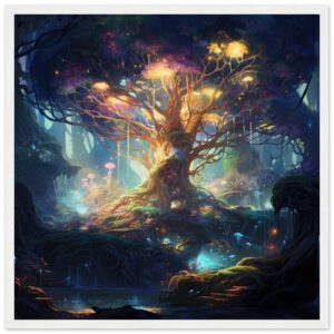 Magical Tree Kingdom Framed Print