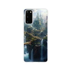 Elven Kingdom Fantasy Landscape Phone Case - Flexi case, Samsung - Galaxy S20