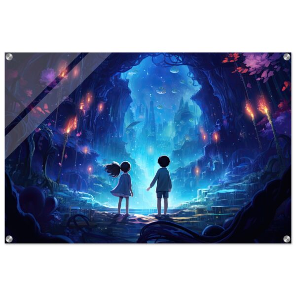 A World of Wonder - Anime Style Acrylic Print - 60x90 cm / 24x36″