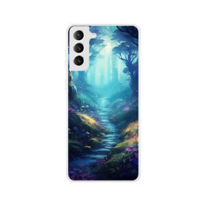 Path Through the Magic Forest Phone Case - Flexi case, Samsung - Galaxy S21 Plus