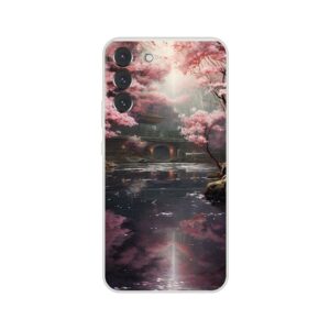 Secret Cherry Blossom Temple Phone Case - Flexi case, Samsung - Galaxy S22 Plus