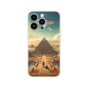 Sci-Fi Futuristic Egypt Phone Case - Flexi case, Apple - iPhone 14 Pro