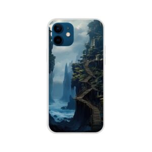 Cliffside Kingdom Landscape Phone Case - Flexi case, Apple - iPhone 12