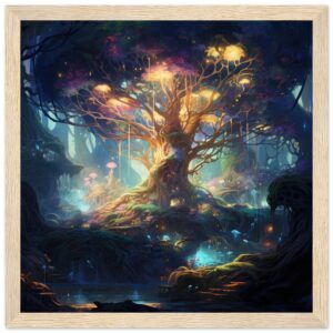 Magical Tree Kingdom Framed Print